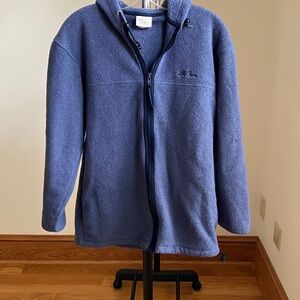 L.L. Bean adultHooded Fleece Jacket - Navy